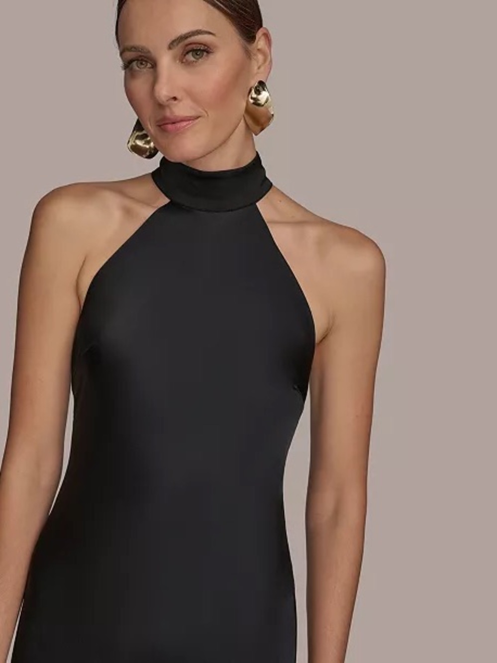 Donna Karan High Neck Fringe Gown - Picture 5 of 13
